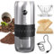 CIRCLE JOY Stainless Steel Electric Coffee Bean Grinder, One Press Operation Cordless Conical Burr Coffee Bean Mill with 40 Gears Adjustable Settings, USB Rechargeable and Washable Container