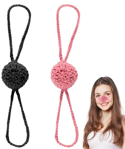 lasuroa 2pcs Cache-Nez d'hiver en Crochet, Coupe-Vent Confortable pour Le Froid Accessoires de Ski et D'activités Plein Air pour Hommes et Femmes