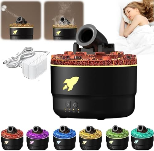 Ätherisches Öl Diffusor 200ml Cool Mist Luftbefeuchter mit Timer | Waterless Auto- Off Aromatherapie Diffusors Öl Diffusor bunte Aroma Luftbefeuchter für Büro Haus Schlafzimmer