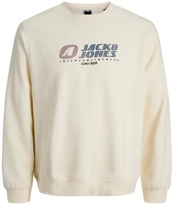 Jack & Jones Herren Jcotier Print Sweat Crew Neck Sn Jnr Jcotier Print Sweat Crew Neck Sn Jnr (1er Pack)