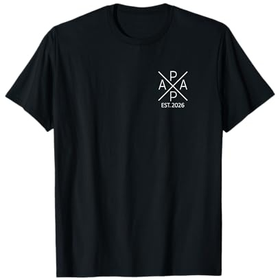 Papa Est. 2026 Vater seit 2026 Werdender Papa 2026 T-Shirt