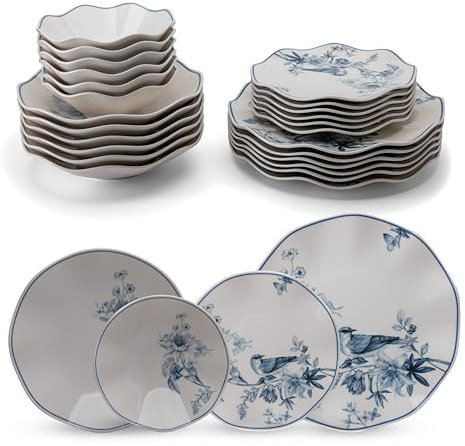 Vajilla de Porcelana de 24 Piezas – Vajilla de Porcelana Blanca Hueso Güral Porselen Nesrin –Vajilla Para 6 personas – Vajilla completa y elegante de 24 Piezas