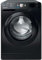 Indesit BWE 91496X KV UK 9kg 1400rpm Push&Go Washing Machine with Steam - Black