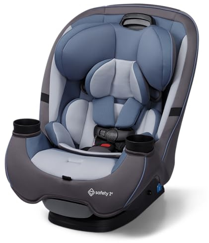 Safety 1st Grow and Go All-in-One Slim Convertible Car Seat, Rear Facing, 5-40 lbs, Forward Facing (30–65 lbs), High Back Booster Seat 40-100 pounds, Alaskan Blue