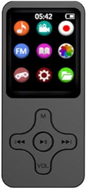 ALCXAZS Lettore MP3 Altoparlante portatile per musica HiFi con radio per la lettura dello schermo Walking Running Student Audio Recorder Meeting