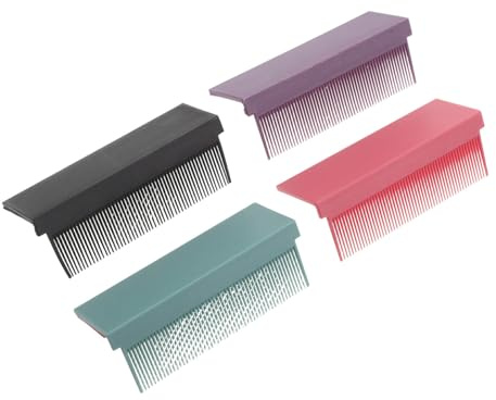 Healeved 4 Stück Leichter Kunststoff Glätteisen für Haare mit Sicherem Haarschutz für Tägliche Anwendung und Reisen Praktisches Haarstyling Werkzeug für Kurze und Lange Haare