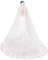 Babyonlinedress Brautschleier mit Kamm, Spitzenrand, Kathedralenlänge, Weiß / Elfenbein, Elfenbein-910, Einheitsgröße