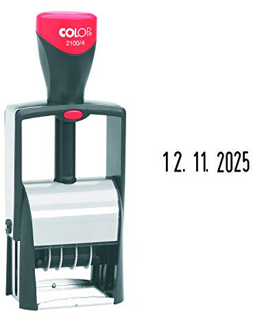 COLOP Datumstempel Classic Line 2100/4 Datum in Ziffern Abdruckfarbe schwarz, 17 x 8 x 5,3 cm