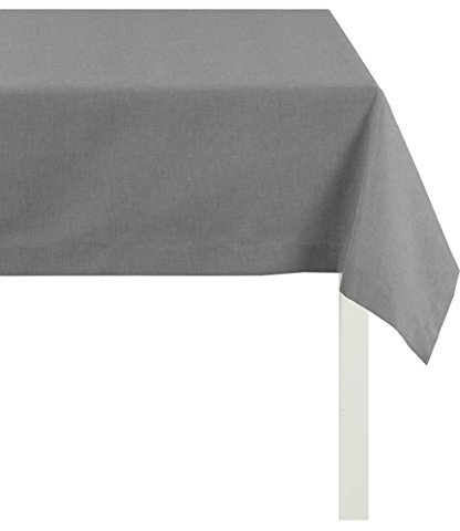 Apelt Tischdecke, Polyester-Baumwolle, Anthrazit, 140 x 250 x 0.5 cm