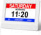 SENXINGYAN Digital Kalender Wecker, 7'' HD-Großbilddisplay Wecker, Mehrere Uhrmodi Seniorenuhr mit Datum und Wochentag, Automatisch Dimmbare für Senioren, Erwachsene und Alzheimer Patienten - Weiß