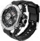 Herren Militärische Digitale Sportuhr Große Anzeige Armbanduhr 5ATM wasserdichte mit Wecker Kalender Stoppuhr Chronograph