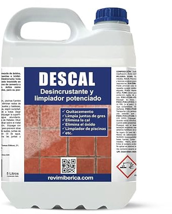 DESCAL. Desincrustante y limpiador de residuos de cemento, hormigón, mortero. (5 LITROS)