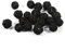 Jenngaoo 20 Pcs Rattan Balls, Wickers Ball Decorative Ball Orbs Vase Fillers for Garden Wedding Party Christmas Decoration (Diameter 1.2 Inch) (Black)