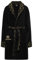 Carlo Colucci Premium Bademantel Schwarz/Gold L