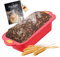 Coradoma Silikon Backform Rechteckig inkl. Rezept | Silikonform zum Brot Backen | Brotbackform 1000g Brottopf Set Springform Kastenform Kuchen | Brotform & Kuchenform