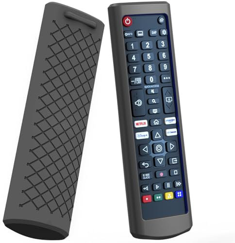Case for LG TV Remote, Battery Cover Compatible with LG Remote Control for Smart TV AKB Series Universal TV Remote Cover Black