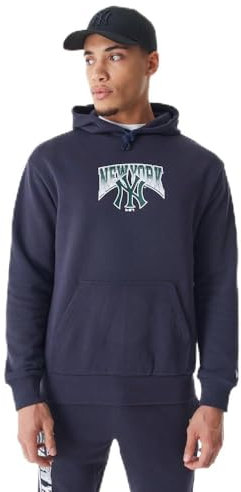 NEW YORK YANKEES Unisex Baseball Hooded Kapuzenpullover, Blau, M EU