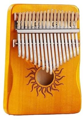 Kalimba Kalimba 21 Tasten Musikinstrument Vollholz Ahorn Kalimba 17 Tasten Mit Schallloch Für Anfänger(C17)