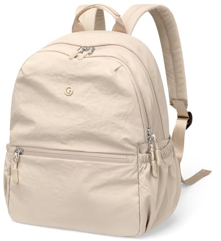 13L Mini Rucksack Damen Klein Leichtgewicht Reiserucksack Wasserdicht Rucksäcke Casual Daypack für Lässig Schule Reise Wandern Arbeit (Helles Aprikose)