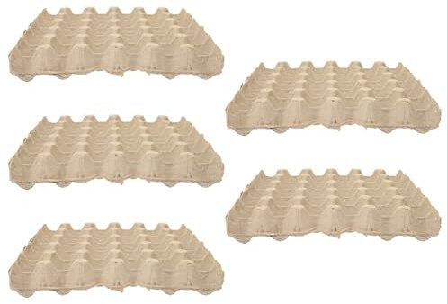 MAGICLULU Set Di Cartoni Da 30 Uova Piatti Di Polpa Di Carta Organizer Per Frigorifero Dimensioni Compatte Sicurezza Multi-griglia
