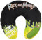 United Labels Rick and Morty - Pickle Rick Reise Nackenkissen bequemes Reisekissen Nackenhörnchen Auto Flugzeug Schwarz