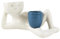 Lazy Guy Pot de fleurs pour plantes grasses, pots de fleurs amusants, petit personnage paresseux, pot de fleurs allongé en forme humaine en résine (bleu)