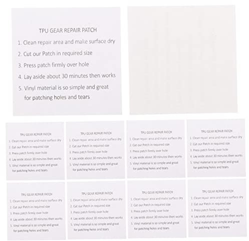 OSALADI Sturdy TPU Patch Kit Pcs Repair Patches for Inflatable Products Tent and Rain Gear