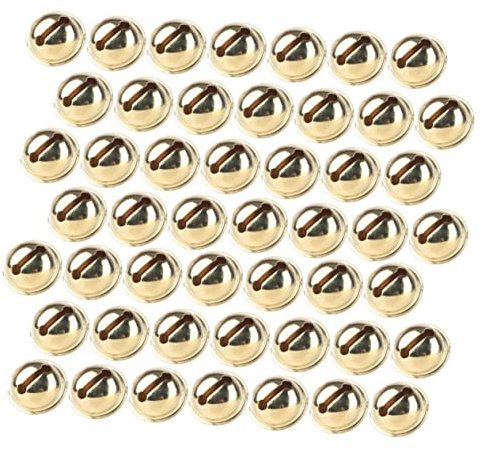 Alipis 100stücke Weihnachtliche Jingle Bells Stilvolle Offene Christbaumglocken Aus Solidem Für DIY-Dekoration Geschenke Wandschmuck Und Mehr