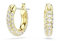 Swarovski Dextera Kreolen, Pavé, Mini, Weiß, Goldlegierungsschicht