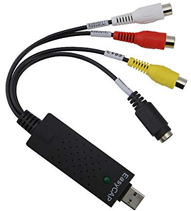 Video Audio Capture Card Adapter, If-Link USB 2.0 Grabber Transfer VHS VCR USB TV Hi8 Game S Video to Digital DVD Converter, Support for Vista XP mac OS Windows 10/8.1/8/7 PC Laptop