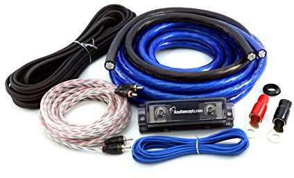KnuKonceptz Bassik 0 Gauge Complete Amplifier Installation Amp Wiring Kit with RCA