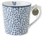 Laura Ashley - Henkelbecher, Tasse - Blueprint Floris - Porzellan - 8,9 x 12 cm - Groß