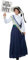California Costumes Amerikanisches Suffragette-Kostüm für Damen, Blau, XL