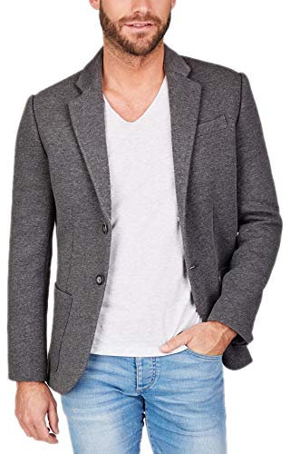 Centered Sakko Herren modern und sportlich - als Casual Jacket oder Blazer (Grau), Grau, S