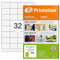 Printation Universal Etiketten 48,3 x 33,8 mm weiß bedruckbar - 800 Internetmarke Etiketten/Online Briefmarken 48,3x33,8 auf 25 DIN A4 Bogen - 32 pro A4 Bogen - Adressetiketten selbstklebend 4200 8643