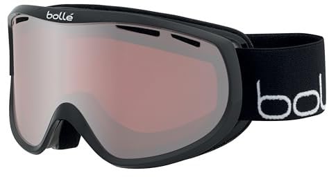 Bollé - Sierra, Black White Shiny, Vermillon Gun Cat 2, Small-Medium, Snow Goggles, Feminine, Adult