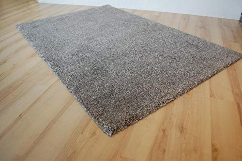 Ragolle Mehari Teppich 23500 Uni 3272 grau beige meliert (133 x 195 cm)