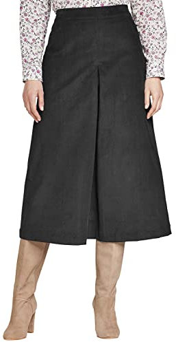 Chums Ladies Cord Skirt Black 18 Petite