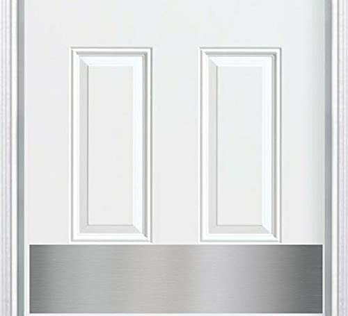 Deck the Door Decor | Door Kick Plate - Anodized Aluminum – Screw Mount – Satin Black, Satin Nickel, Shiny Brass & Oil Rubbed Bronze Finish – Many Sizes (6x30, Satin Nickel)
