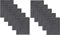 Betz 10 Stück Badvorleger Badematte Badteppich Duschvorleger Frottee Premium 100% Baumwolle Größe 50x70 cm Qualität 650g/m² Farbe anthrazit