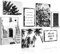 Novart Wandbilder Altstadt Zitate - KOMPLETT AUFHÄNGFERTIG - Schwarz Weiss Wohnzimmer Schlafzimmer - 7 Moderne Mood-Bilder - N015071a
