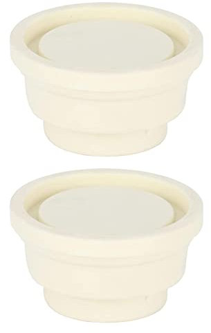 Luckxing Gummipuffer für Poolstufen,Endkappen für Poolleitern | 2 Stück im Boden eingelassene Schwimmbeckenleiter, Ersatz-Gummipuffer, weiß