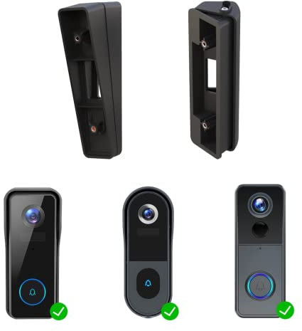 Verstellbare Winkelhalterung von 25 bis 50 Grad, kompatibel mit XTU Türklingel AVCE Kamera J7/J9, Winkelverstellungsadapter, Montageplattenhalterung