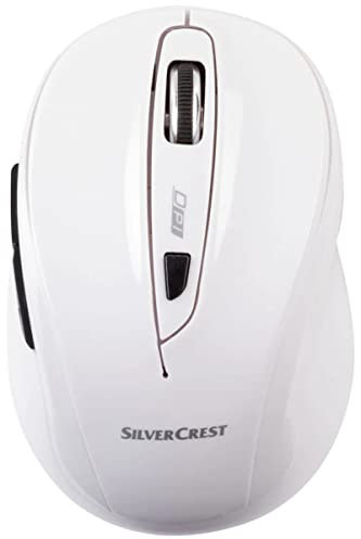 SilverCrest Optische Funkmaus SFM4C4 USB Kabellos Maus PC Laptop weiß