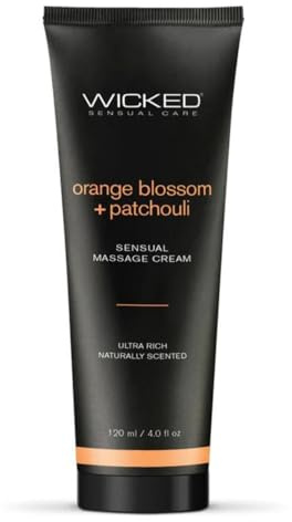 Wicked Sensual Care Massage Cream 120 ml Orange Blossom And Patchouli Scented Transparent