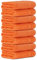 Luckytowel Handtücher Set 50x100 cm groß aus 100% Baumwolle, Handtuch Set mit 600g/m² Oeko-Tex Frottee Handtuchset als 8er Pack in Orange