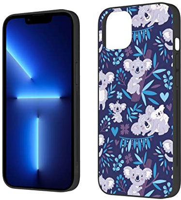 DENMER Schöne Koala-Handyhülle für iPhone 13, stoß- und sturzsichere Handyhülle (für iPhone 13/13 Mini), Weiß