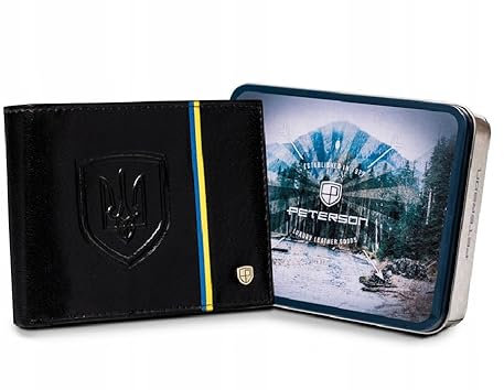 Peterson Brieftasche für Männer to schwarz Universal