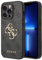 GUESS GUHCP15X4GMGGR - Custodia rigida per iPhone 15 Pro Max 6.7, grigio con logo Big Metal