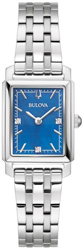 Bulova Damen Analog Classic Uhr mit Edelstahl Armband 96P245